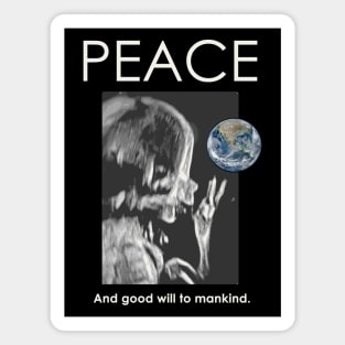 Peace to the World and Mankind Baby Magnet